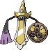 Normal sprite for Aegislash's Blade form.