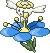 Normal sprite for blue flower Flabebe.