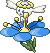 Shiny sprite for blue flower Flabebe.