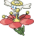 Shiny sprite for red flower Flabebe.