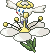 Shiny sprite for white flower Flabebe.