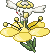 Normal sprite for yellow flower Flabebe.