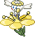 Shiny sprite for yellow flower Flabebe.