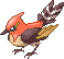 Shiny sprite for Fletchinder.