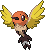 Shiny sprite for Fletchling.