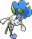 Shiny sprite for blue flower Floette.