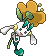 Normal sprite for orange flower Floette.