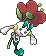 Normal sprite for red flower Floette.