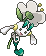 Normal sprite for white flower Floette.