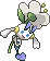 Shiny sprite for white flower Floette.