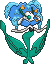 Normal sprite for blue flower Florges.