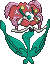 Normal sprite for red flower Florges.