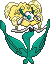 Normal sprite for yellow flower Florges.