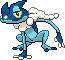 Normal sprite for Frogadier.