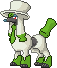 Normal sprite for Furfrou with Dandy trim fur.