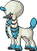 Normal sprite for Furfrou with La Reine trim fur.