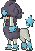 Shiny sprite for Furfrou with Star trim fur.