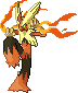 Shiny sprite for Mega Blaziken.