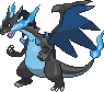 Normal sprite for Mega Charizard X.