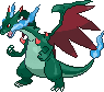 Shiny sprite for Mega Charizard X.