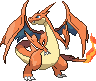 Normal sprite for Mega Charizard Y.