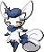 Normal sprite for Meowstic's female form.