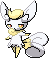 Shiny sprite for Meowstic's female form.