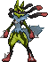 Shiny sprite for Mega Lucario.