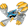 Shiny sprite for Mega Metagross.