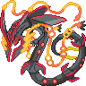 Shiny sprite for Mega Rayquaza.