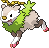 Shiny sprite for Skiddo.