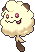 Shiny sprite for Swirlix.