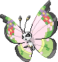 Shiny sprite for Vivillon's Fancy pattern.