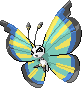 Shiny sprite for Vivillon's Savannah pattern.