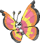 Shiny sprite for Vivillon's Sun pattern.