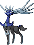 Normal sprite for Xerneas in its Neutral form.