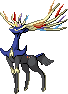 Normal sprite for Xerneas in its Active form.