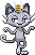 Normal sprite for Alolan Meowth.