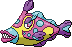 Normal sprite for Bruxish.