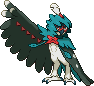 Shiny sprite for Decidueye.