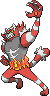 Shiny sprite for Incineroar.