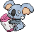 Shiny sprite for Komala.