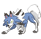 Shiny sprite for Lycanroc's Midday form.