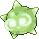 Normal sprite for Minior's green core form.