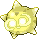 Normal sprite for Minior's yellow core form.