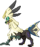 Shiny sprite for Silvally's Dark type form.