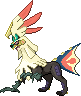 Shiny sprite for Silvally's Fire type form.