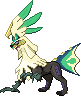 Shiny sprite for Silvally's Grass type form.