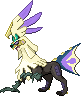 Shiny sprite for Silvally's Poison type form.