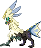 Shiny sprite for Silvally's Steel type form.